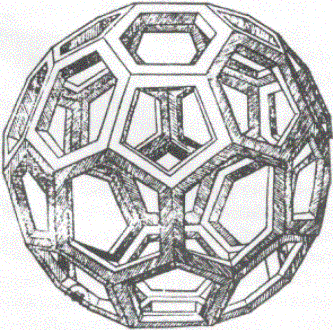 Arkimedes fotbollsmodell ritad av Leonardo da Vinci